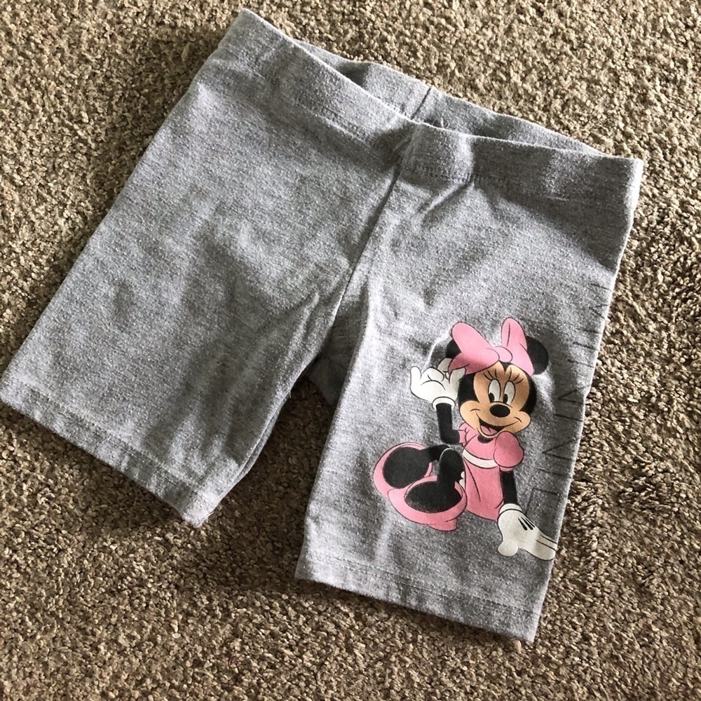 Disney Minnie Mouse gray bike shorts in size XS